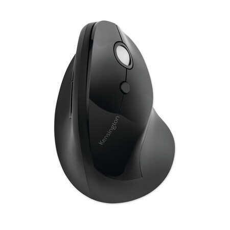 Kensington Pro Fit Ergo Vertical Wireless Mouse, 2.4 GHz Frequency, Right, Black K75501WW